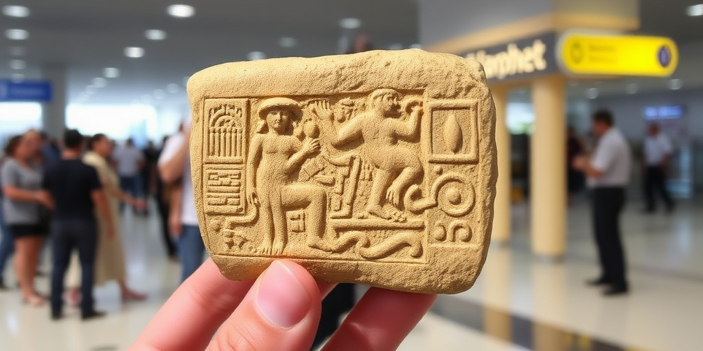 Turista fermato all'aeroporto di Alghero per aver trasportato un reperto archeologico trafugato