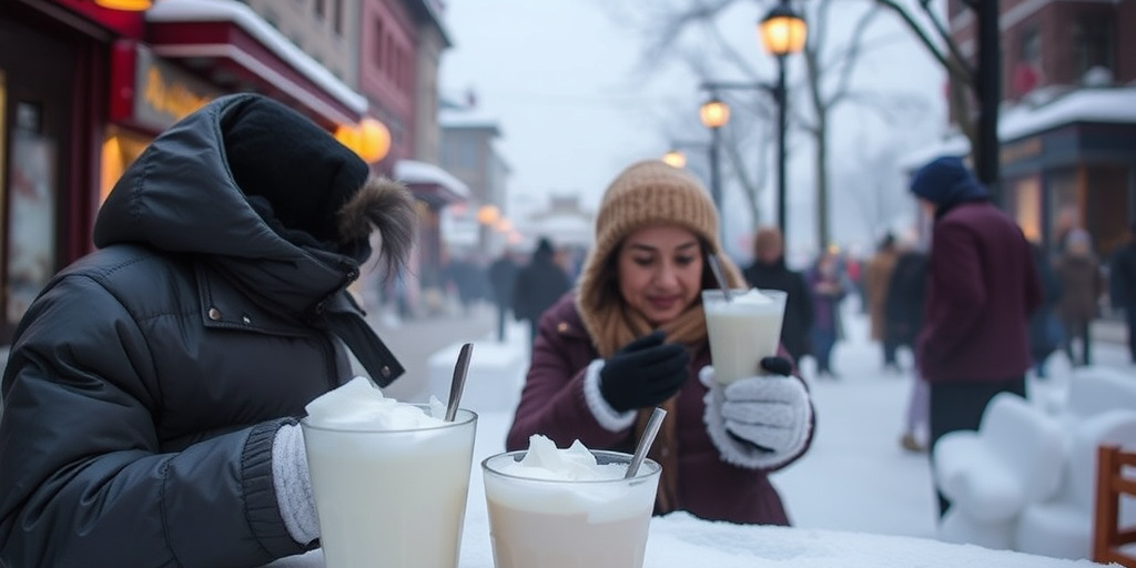 Turisti del Sud‑est asiatico si avventurano a Harbin, provando gelati tradizionali in -20°C