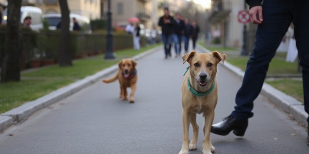 Un cane ucciso durante passeggiata con due cani al guinzaglio ad Avellino