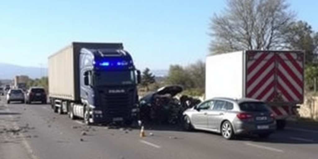 Un uomo ferito dopo collisione tra auto e camion sulla SS7 di Taranto