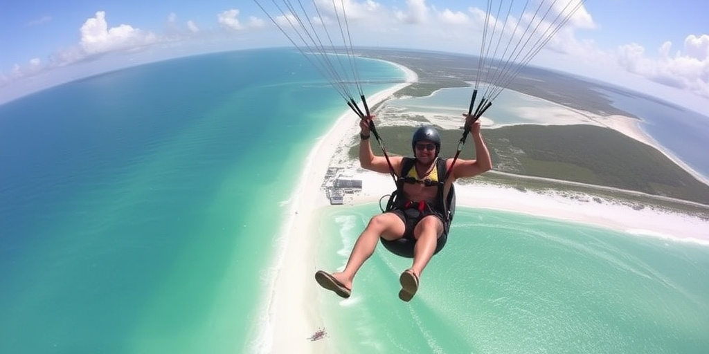 Uomo sopravvive a caduta di 500 piedi nell'oceano al largo della Florida durante il paragliding
