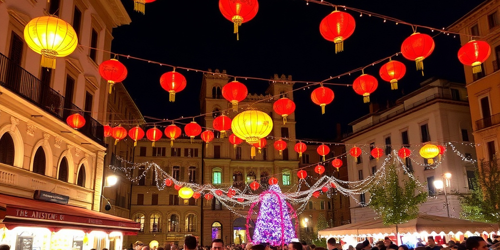 Verona celebra Capodanno con festa in Piazza Bra: musica, balli e lanterne cinesi