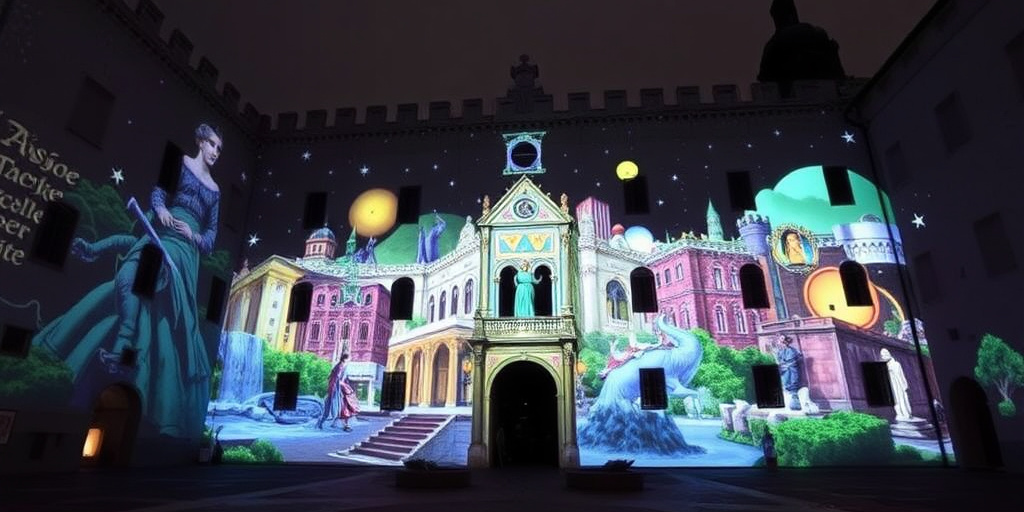 Videomapping a Gorizia: la Corte del Castello si trasforma in un libro illustrato fino al 31 gennaio