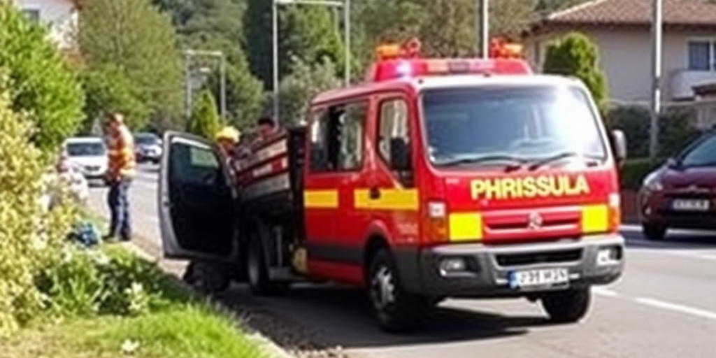 Vigili del fuoco liberano autista di betoniera da lamiere dopo ribaltamento a Martignacco