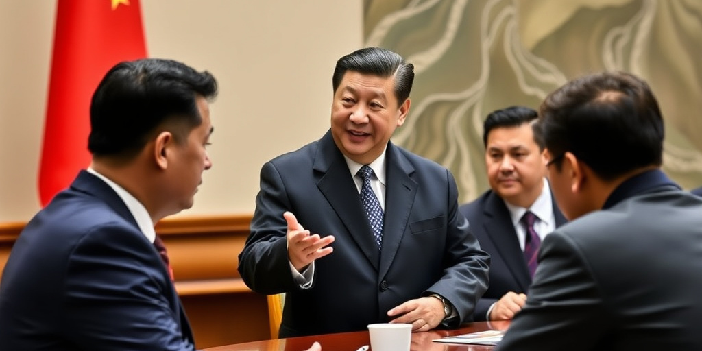 Xi spiega tre termini chiave a un gruppo ristretto di decision makers