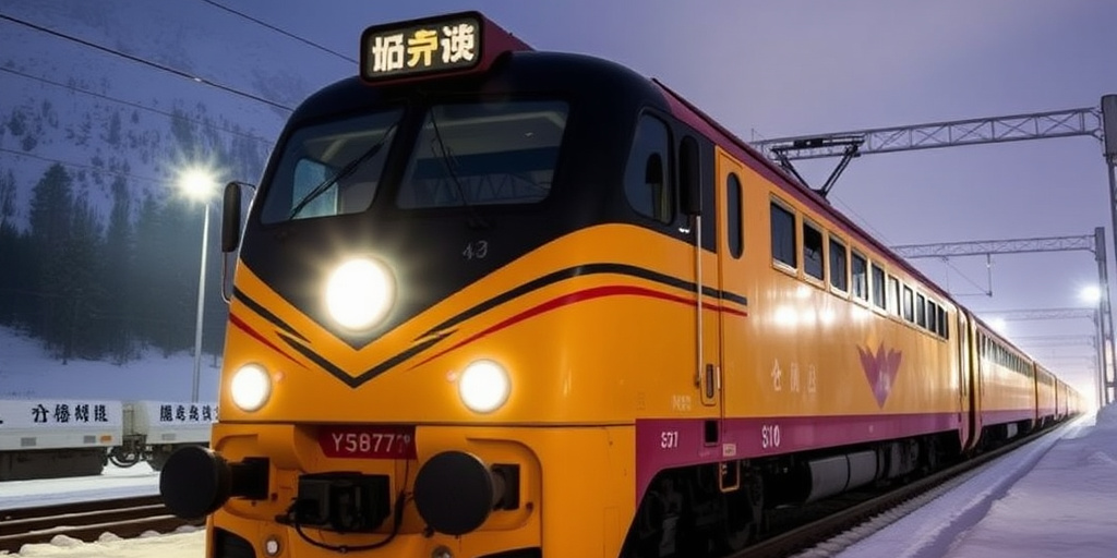 Y518/7: la prima locomotiva turistica invernale di Shaanxi parte da Xi’an