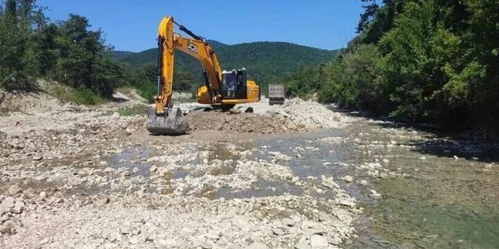 Стартовала расчитка реки Нечепсухо в Туапсинском районе