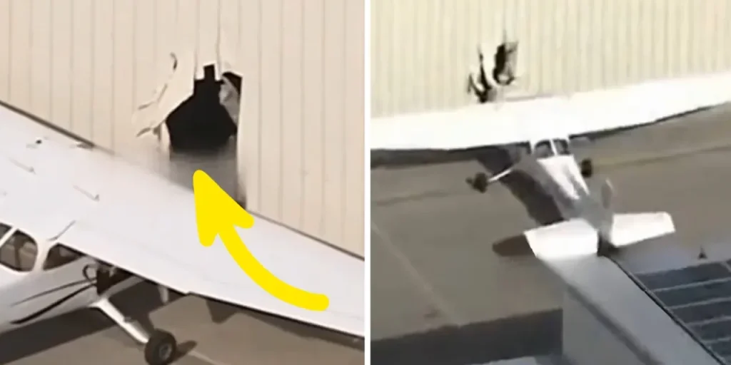 Sospetto arrestato dopo tentativo di rapina di piccolo aereo all’aeroporto di Los Angeles; aereo finito contro il muro del hangar