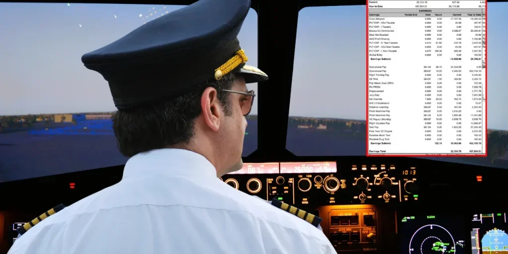 Pilota di American Airlines pubblica la sua busta paga: 22.154 $ al mese e 500.000 $ all’anno