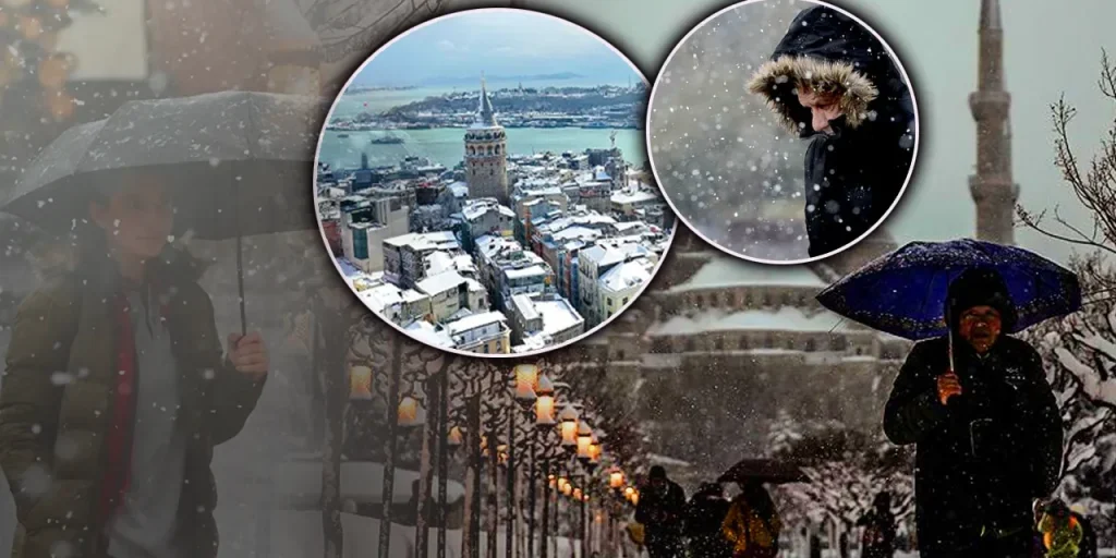 Previsione di neve a Istanbul: temperatura sotto i 5 °C la domenica