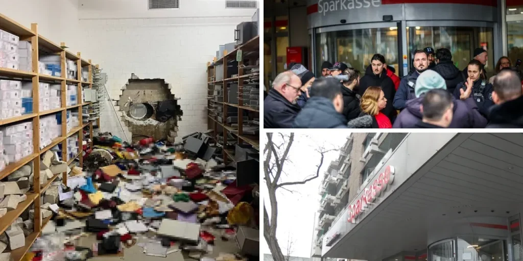 Furto di 3.300 casse nella banca Sparkasse di Gelsenkirchen