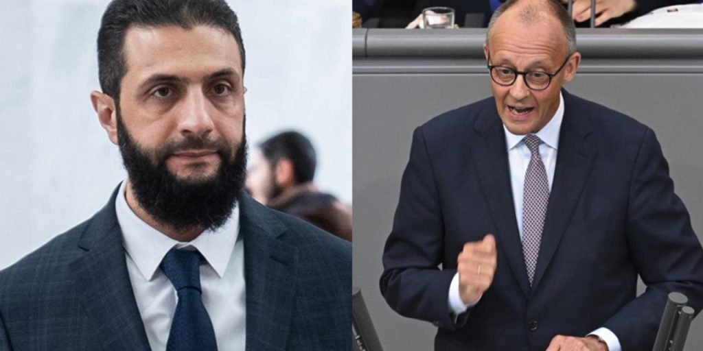 La Germania estende un olivo alla Siria dopo 12 anni di distanza: il cancelliere Friedrich Merz invita il presidente Şara a visitare Berlino