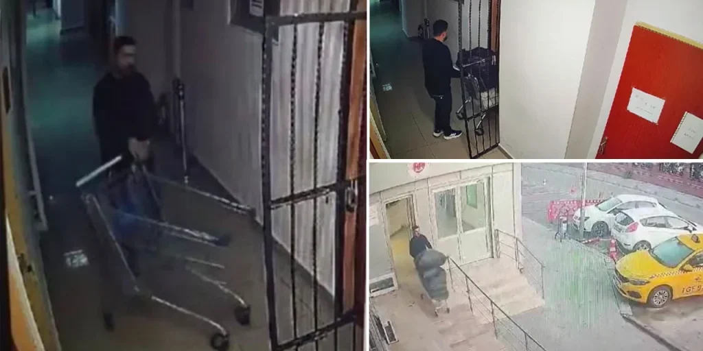 Robbo al deposito d'oro del tribunale di Büyükçekmece: sospetto Erdal T. trasporta l'oro con carrello della spesa