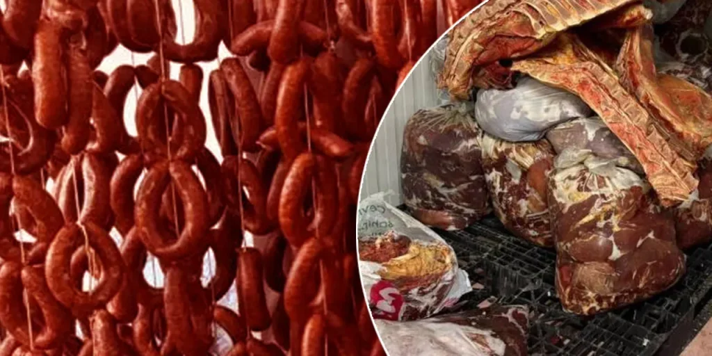 Polizia di Ankara confisca migliaia di kg di carne falsificata a Polatlı, tre sospetti arrestati