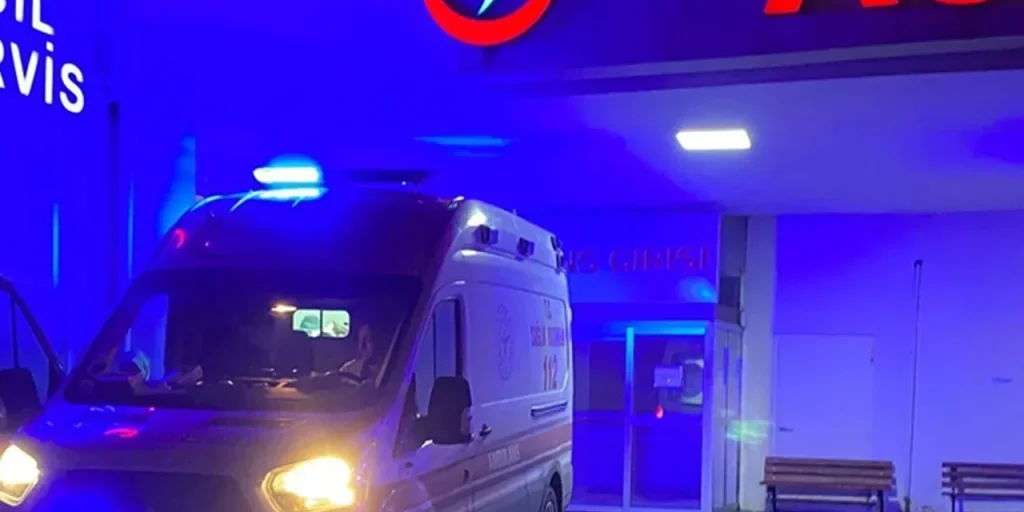 Veicolo di lavoro ribaltato a Nallıhan, Ankara, per strada scivolosa a causa della pioggia