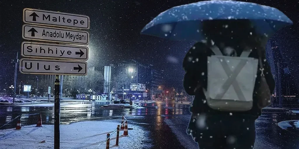 Neve copre le strade di Ankara: interventi di spazzamento e salatura in corso