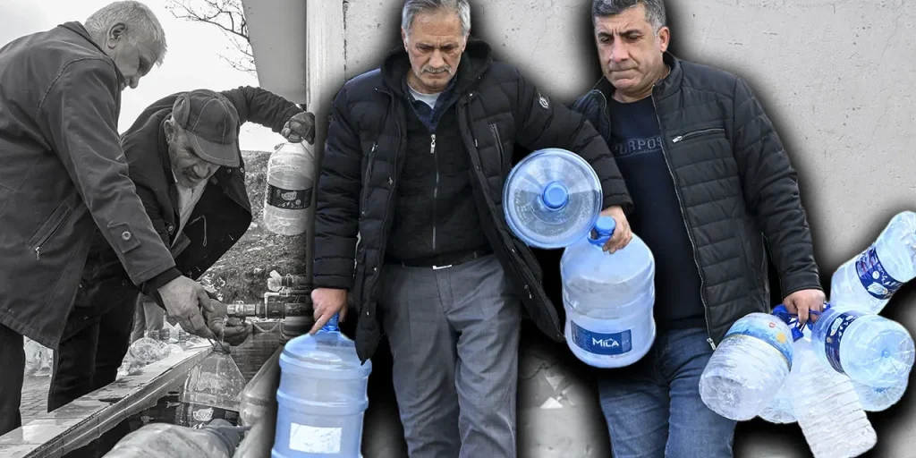 Ankara: interruzione dell’acqua durante ondata di freddo, cittadini ricorrono a fontane pubbliche