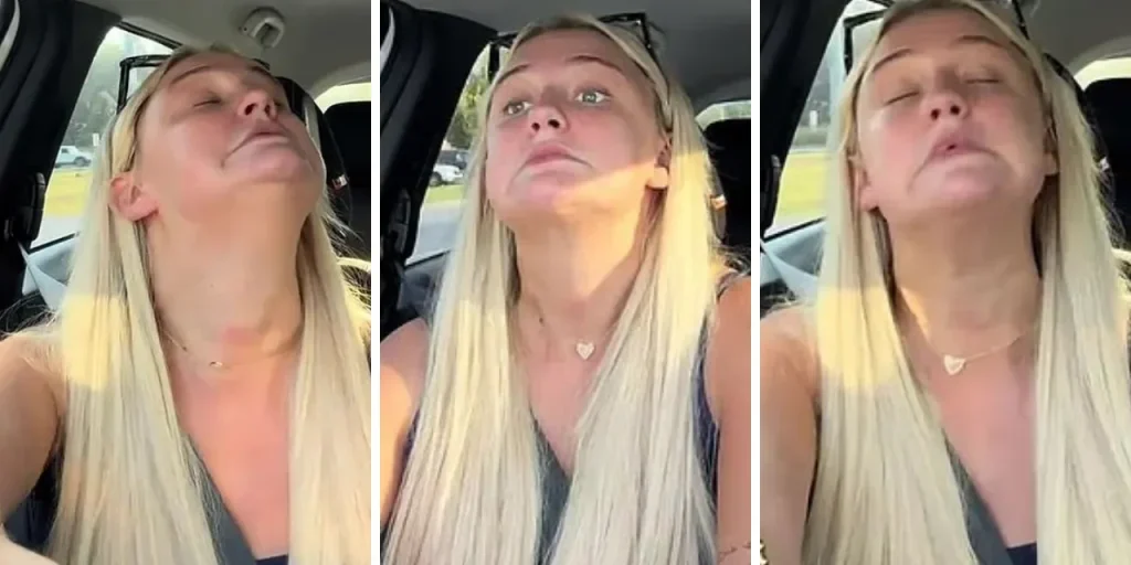 Olivia Woodrich mostra tics mentre guida: discussione sulla sicurezza della conduzione