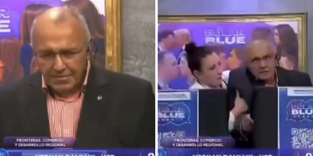 Candidato politico argentino colpito da infarto durante diretta televisiva