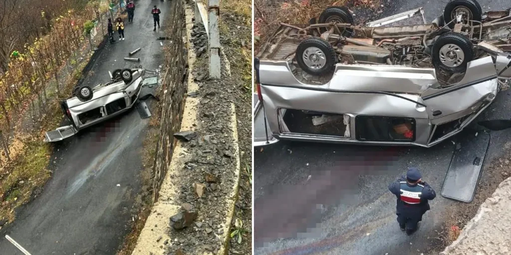 Incidente stradale a Ortaköy, Artvin: tre persone morti dopo caduta di camionetta da dislivello