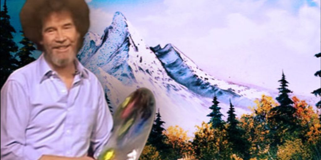 "Belki şurada küçük mutlu bir ağaç vardır" diyen ünlü ressam Bob Ross'un tabloları açık artırmaya çıkıyor!