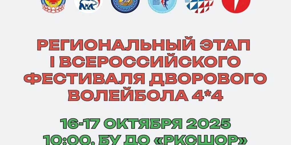 В Элисте пройдет региональный этап всероссийского фестиваля дворового волейбола