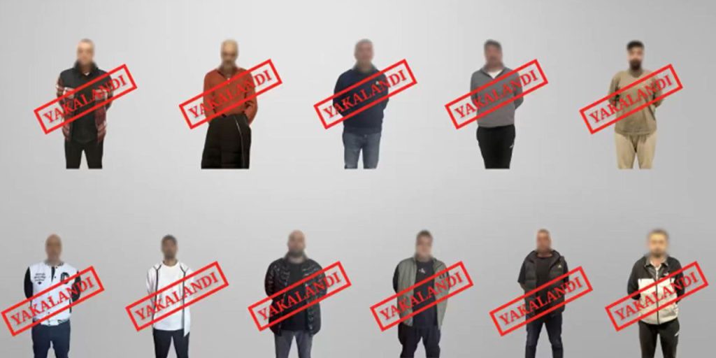 Cattura di 11 criminali ricercati a livello internazionale e nazionale: un successo per la sicurezza pubblica in Turchia