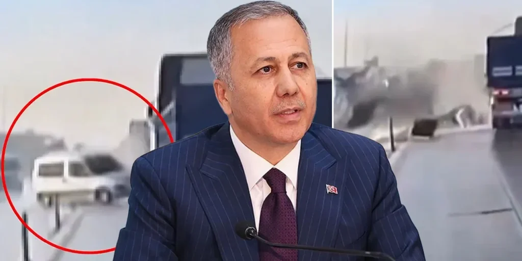 Incidente di velocità eccessiva a Karatay, Konya: veicolo perde il controllo e colpisce trattore e altro veicolo