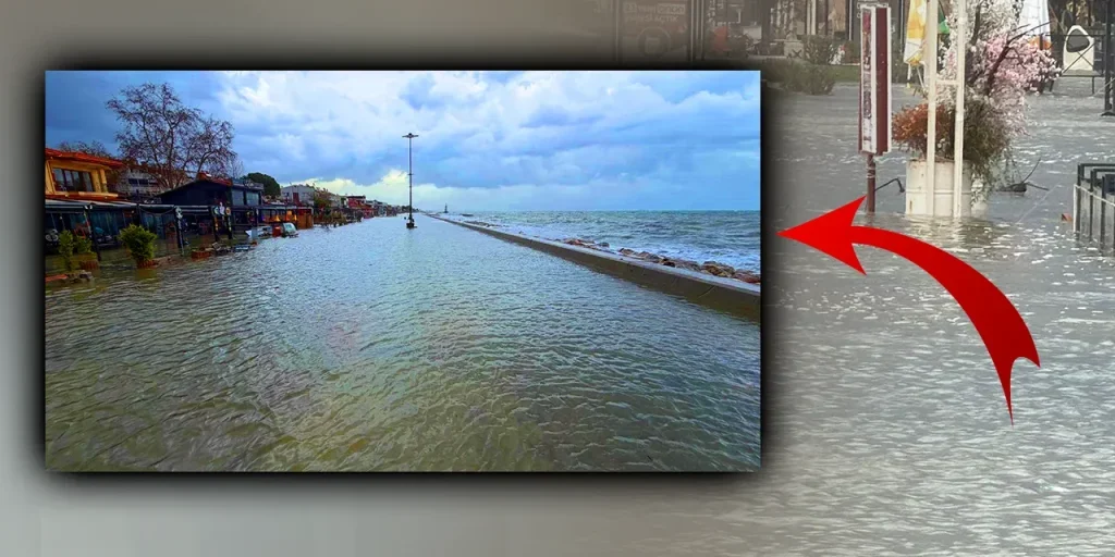 Tempesta a Balıkesir: mare si è trasformato in pietra dopo forti venti