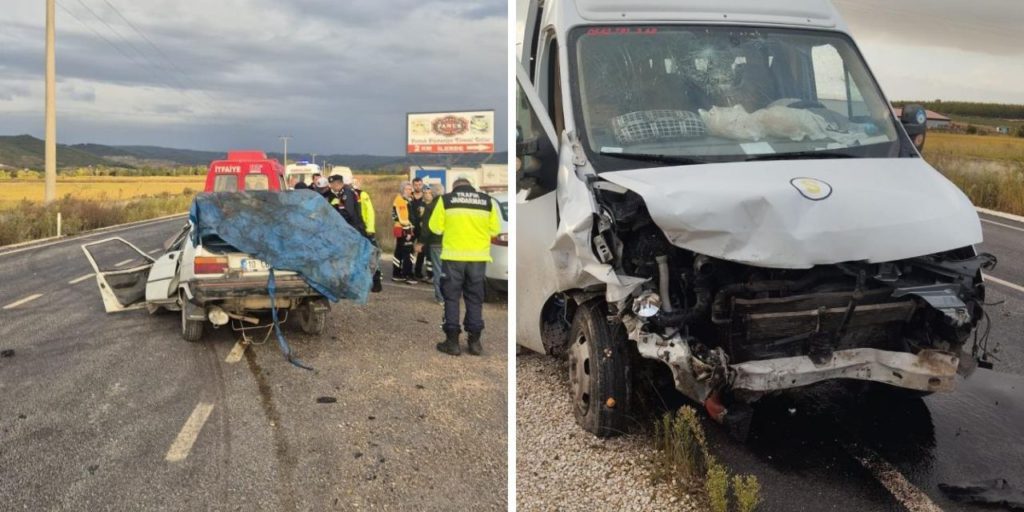 Balıkesir'de öğrenci servisi ile otomobil çarpıştı! Ölü ve yaralılar var