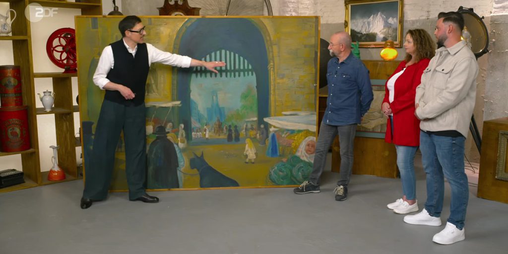 Un Gigantesco Dipinto Fa Sensazione a Bares Fur Rares Con Un Acquisto Straordinario