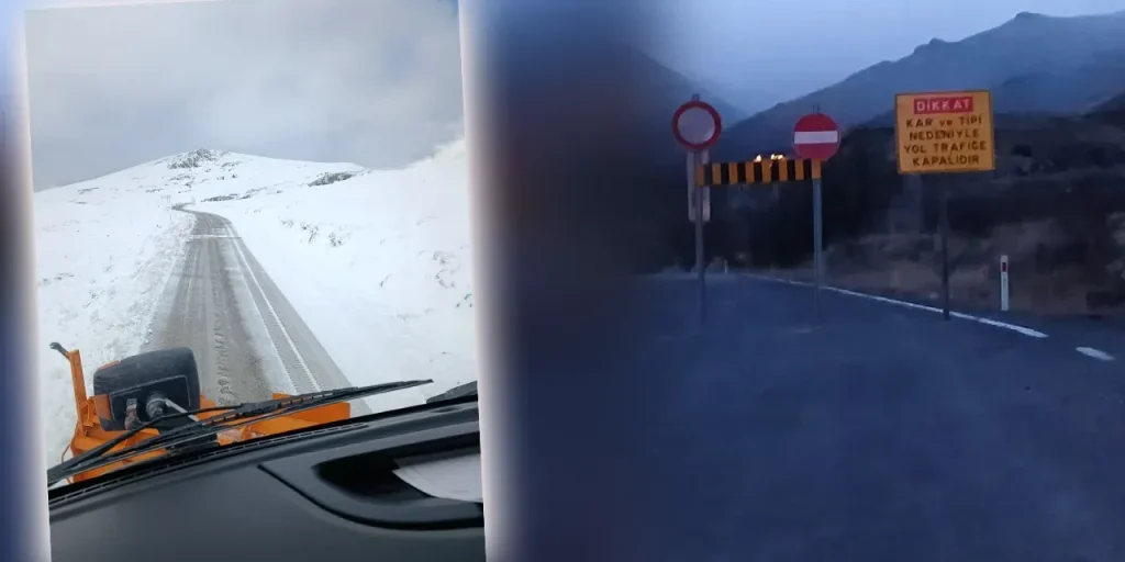 Chiusa la strada di Kılıçkaya e Sorkunlu a causa della neve