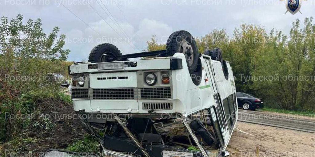 Тульский СК завел дело после ДТП с 15 травмированными в пассажирском автобусе