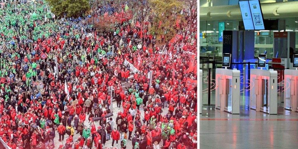 Belçika'da binlerce çalışan grevde: Uçuşlar durdu, kamu hizmetleri ve eğitim iptal