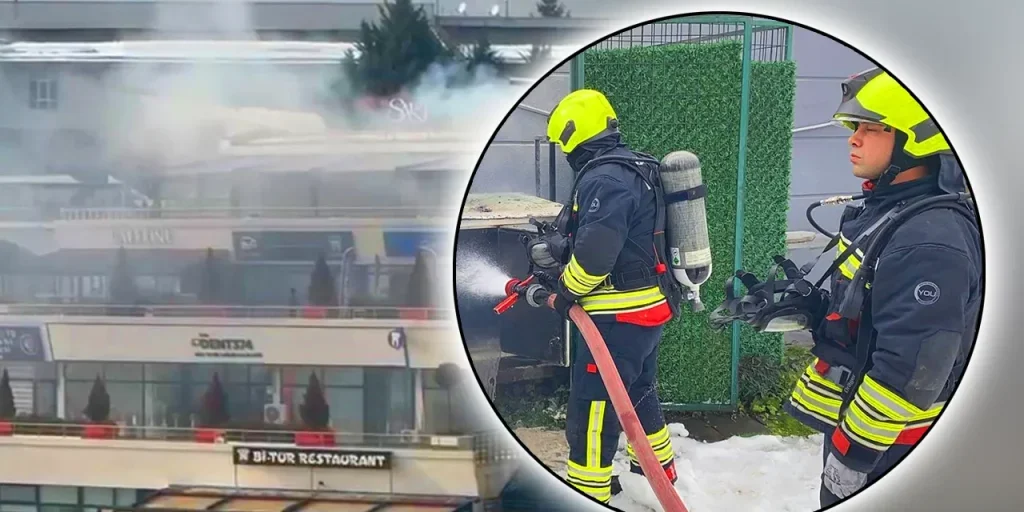 Incendio in un ristorante di Bolu: fuoco contenuto rapidamente grazie all’intervento dei vigili del fuoco