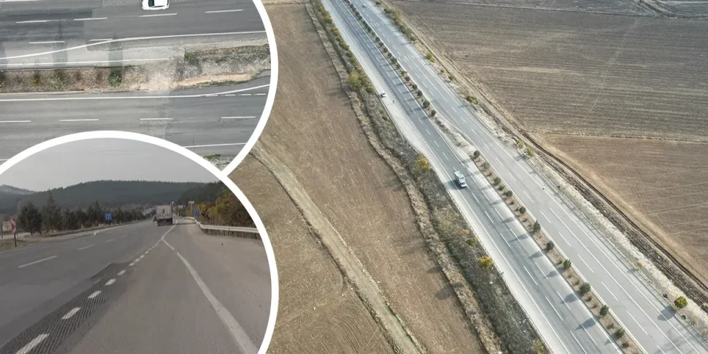 Strada spostata di sette metri dopo il terremoto di Kahramanmaraş: veicolo finisce nella corsia centrale