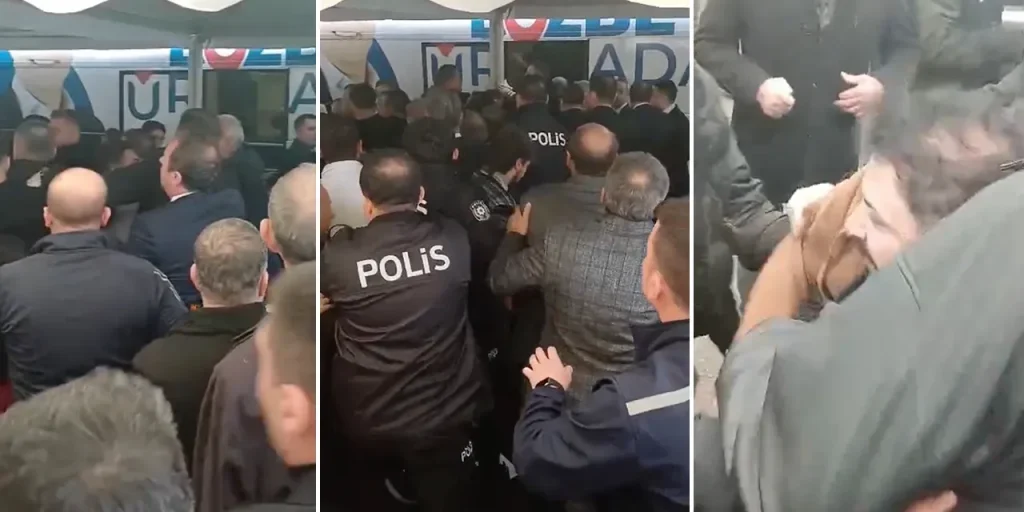 Sindaco di Bursa aggredito con un pugno durante visita ai commercianti; aggressore arrestato