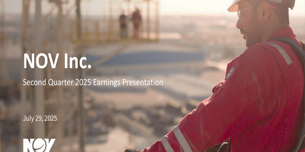 Presentazione del secondo trimestre 2025 di NOV: crescita sequenziale in un contesto difficile