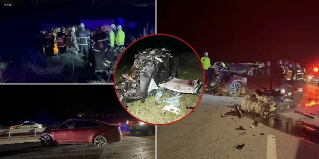 Cinque morti in un incidente stradale a Çanakkale dopo che un veicolo ha ignorato l'ordine di fermarsi