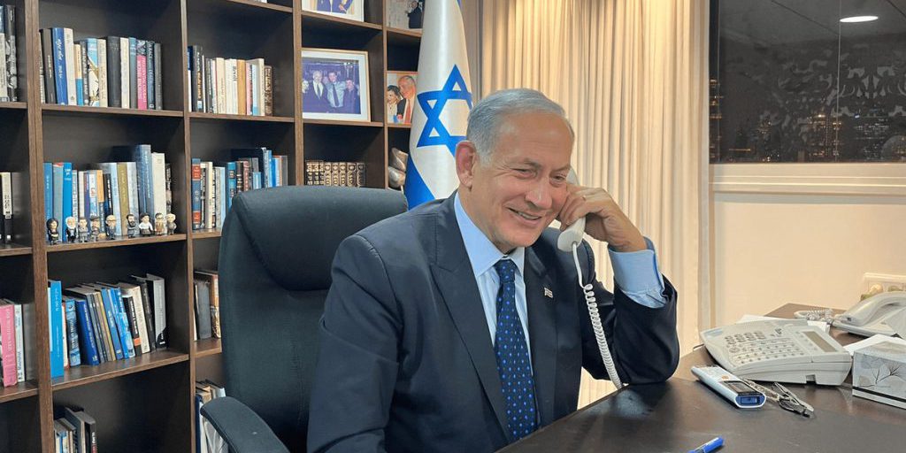 Биньямин Нетаниягу только что провел телефонный разговор с Дональдом Трампом