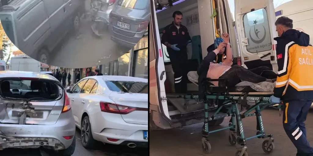 Incidente stradale a İnegöl: minibus colpito, bambini e passeggeri feriti