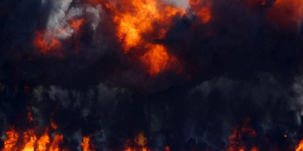 Nighttime attack on Crimea: oil depot on fire in Hvardiiske, powerful explosions heard in Simferopol – video