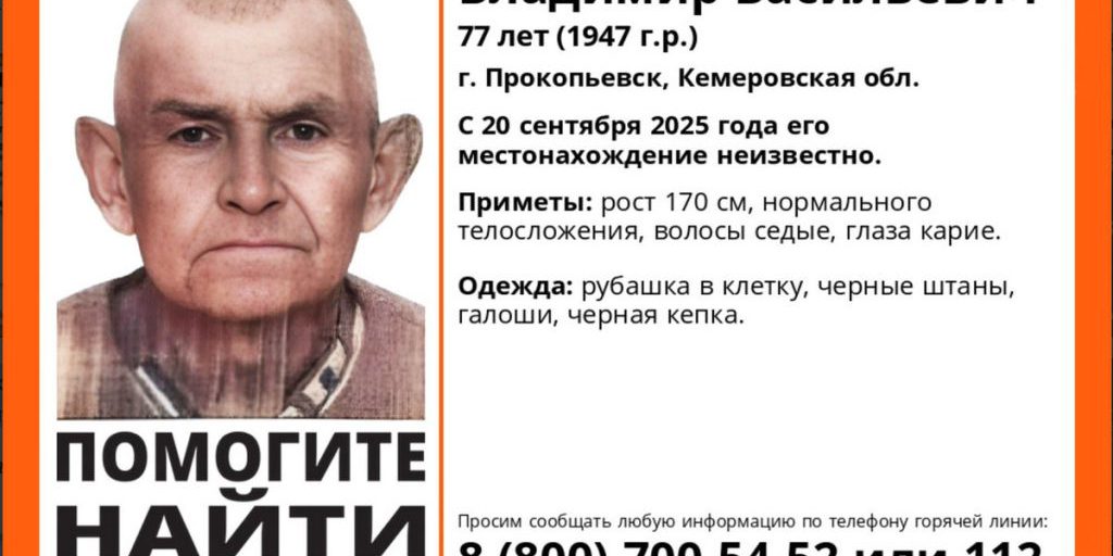 Ricerca in corso per ritrovare un pensionato scomparso nella regione di Kuzbass