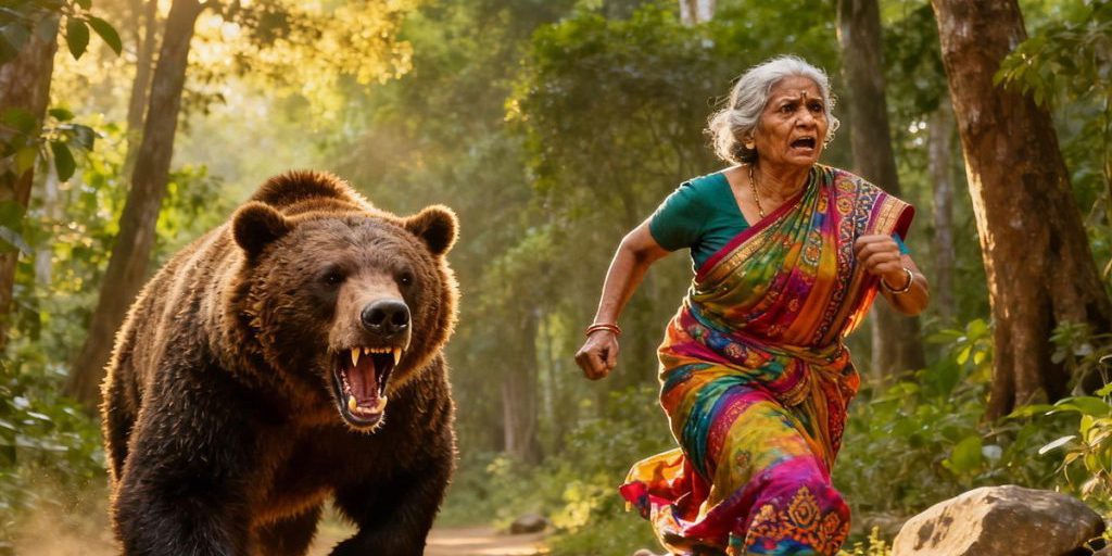 Attacco mortale di un orso a donna anziana in India: preoccupazioni per la sicurezza nelle aree boschive
