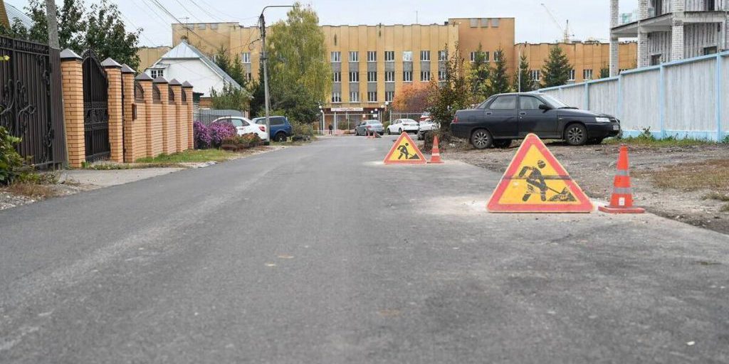 Улица Горбко в Ельце получила новое асфальтовое покрытие