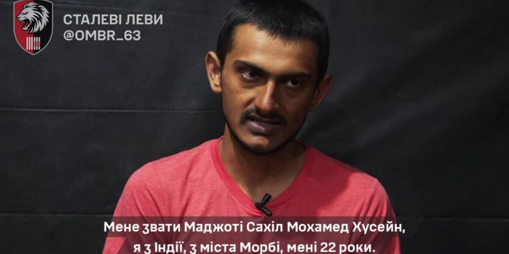 Cittadino indiano catturato dalle forze ucraine dopo essersi arreso volontariamente durante un assalto russo