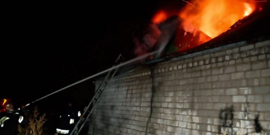 Russians attack infrastructure in Dnipropetrovsk Oblast, fire rages – photos