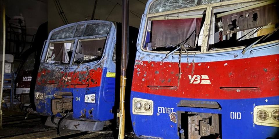 Russia attacks railway infrastructure in Poltava, hitting trains and depot