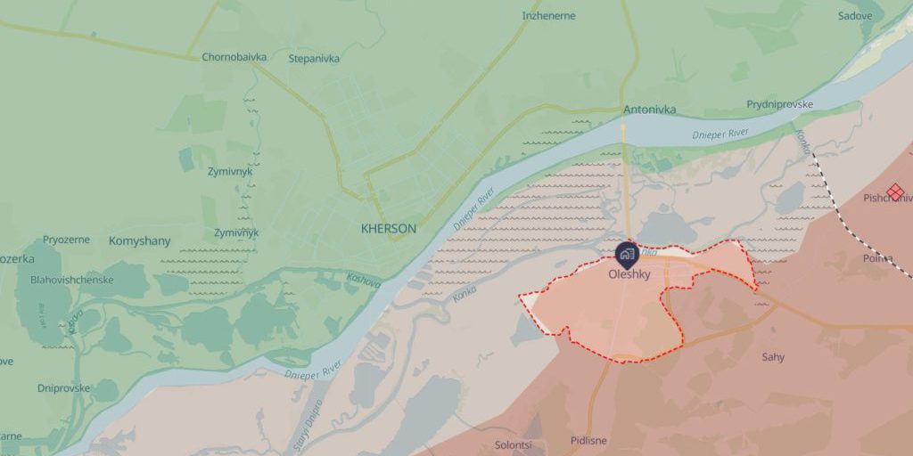 Forze russe abbandonano le posizioni sull'isola di Oleksiivskyi, Kherson