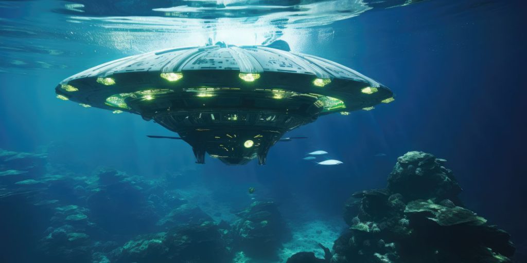 Deniz altında 300 km hızla giden UFO gördüler